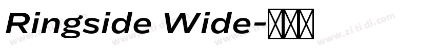 Ringside Wide字体转换 Ringside Wide字体转换